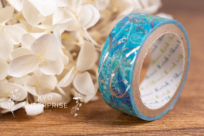 Kenji Miyazawa's Theater Series Silver Foil Washi Tape - The Wild Pear (Yamanashi) II