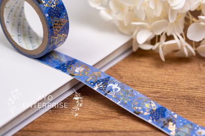 Kenji Miyazawa's Theater Series Gold Foil Washi Tape - The Nighthawk Star