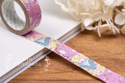 Nakahara Chuuya Star Pierrot Series Silver Foil Washi Tape - Pichibe's Philosophy