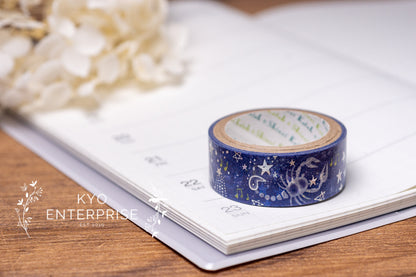 Kenji Miyazawa's Theater Series Silver Foil Washi Tape - Hoshi Meguri No Uta