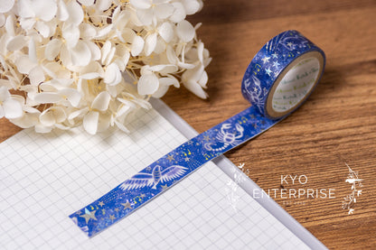 Kenji Miyazawa's Theater Series Silver Foil Washi Tape - Hoshi Meguri No Uta