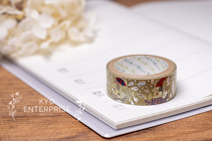 Kenji Miyazawa's Theater Series Silver Foil Washi Tape - Obbel And The Elephant