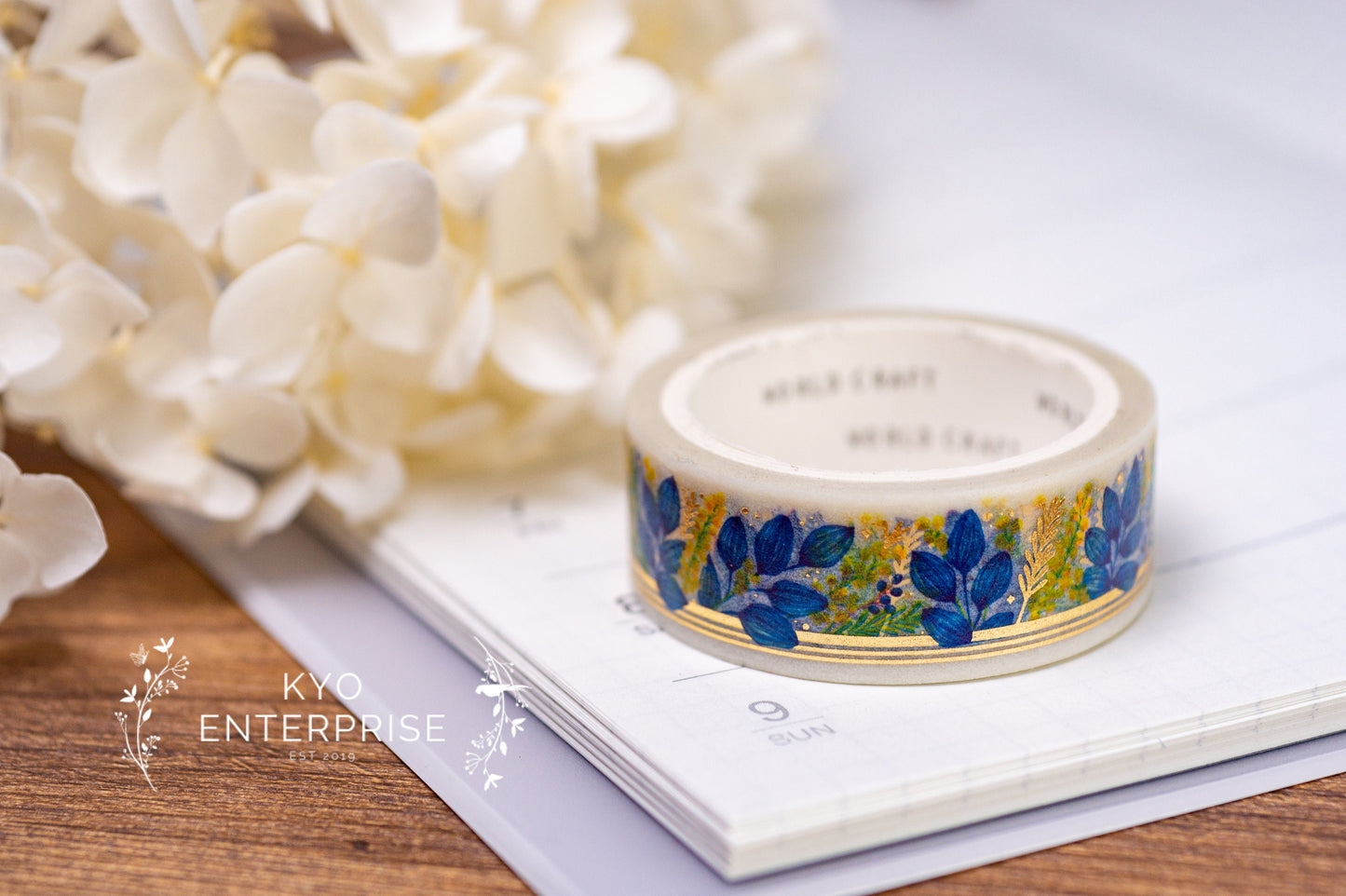 KiraKira Foiled Collection Series Foil Washi Tape  - Botanical Flame