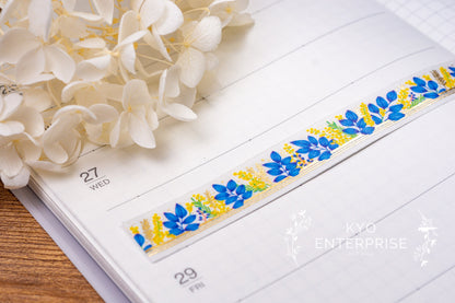 KiraKira Foiled Collection Series Foil Washi Tape  - Botanical Flame