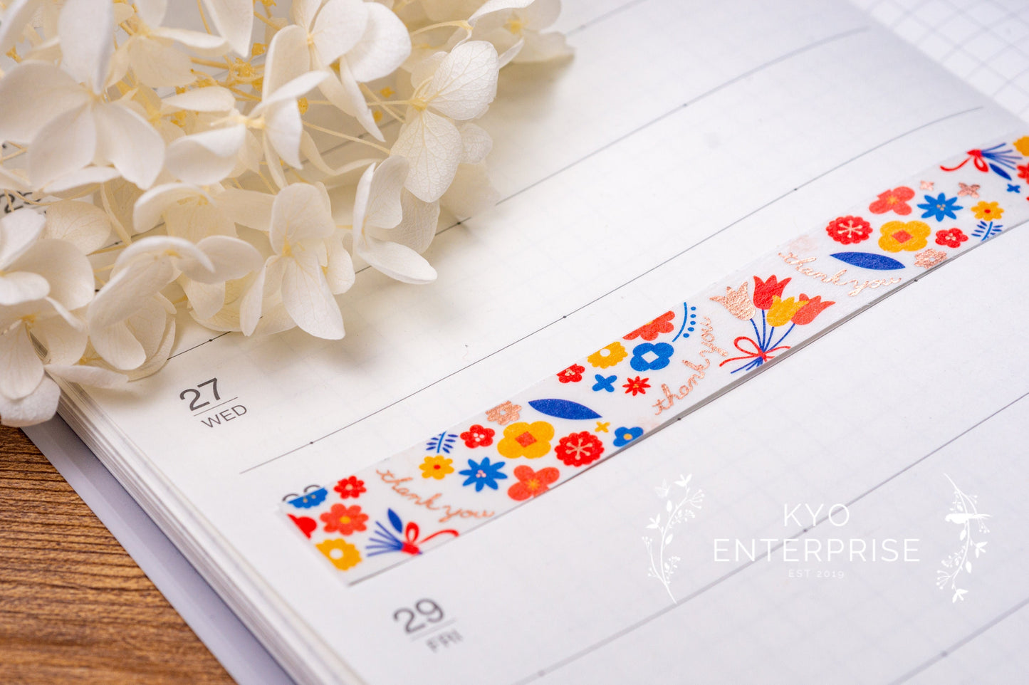 KiraKira Foiled Collection Series Foil Washi Tape  - Bouquet