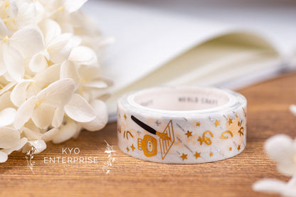 Shining Vertical Foil Washi Tape Series - Thank You