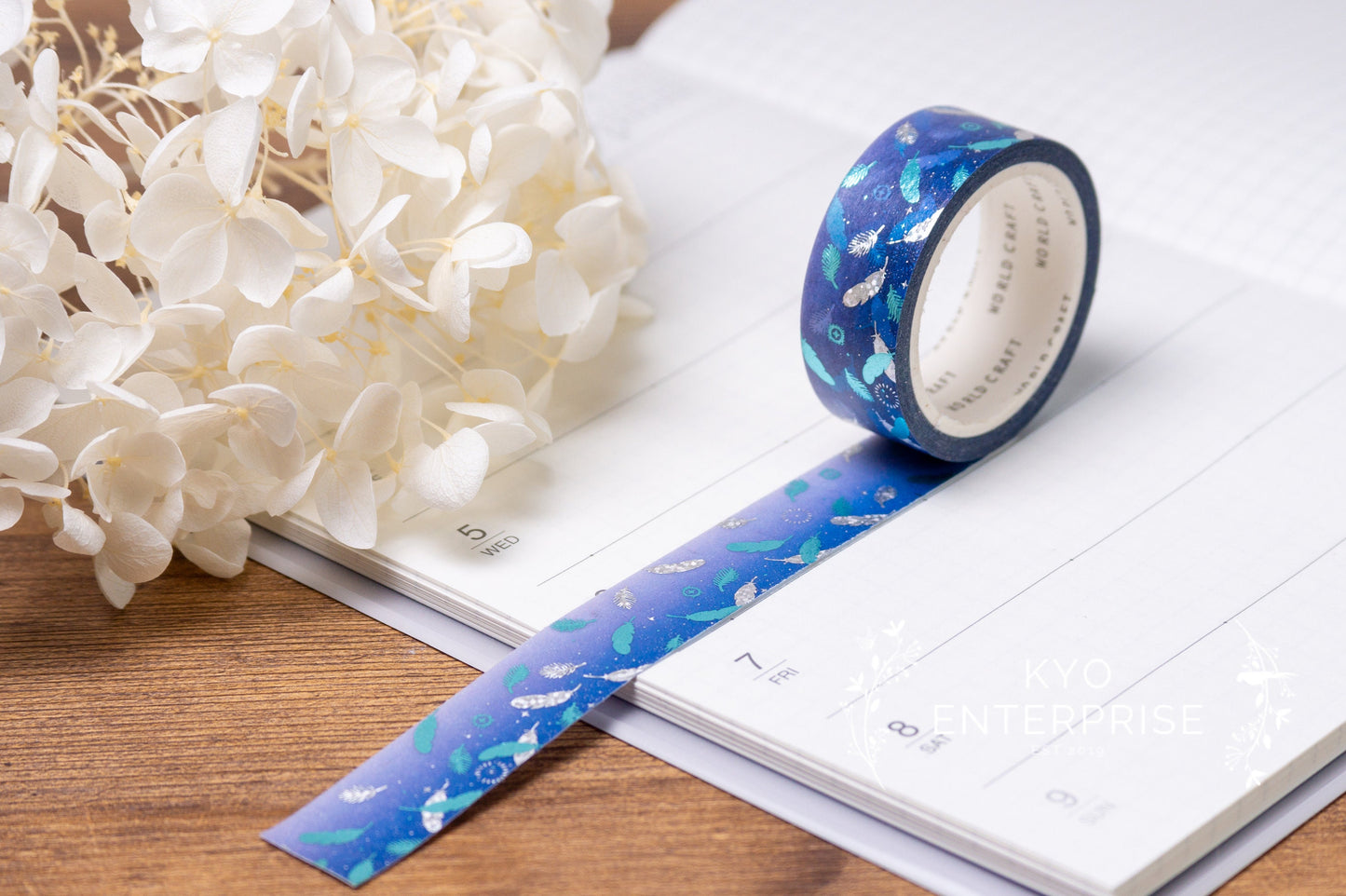 KiraKira Foiled Collection Series Foil Washi Tape  - Feather