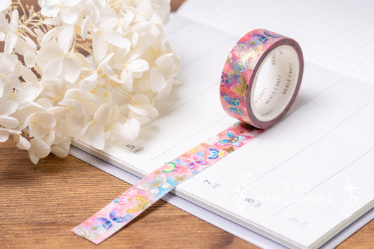 Yuzen Series Foil Washi Tape  - Butterfly