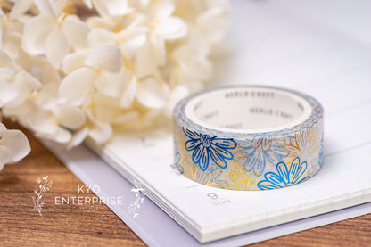 KiraKira Foiled Collection Series Foil Washi Tape  - Gerbera