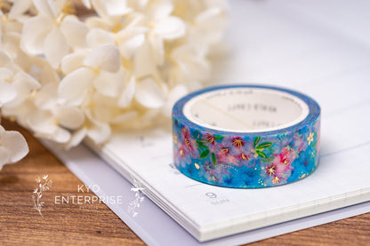 Yuzen Series Foil Washi Tape  - Sakura