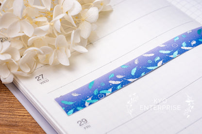 KiraKira Foiled Collection Series Foil Washi Tape  - Feather