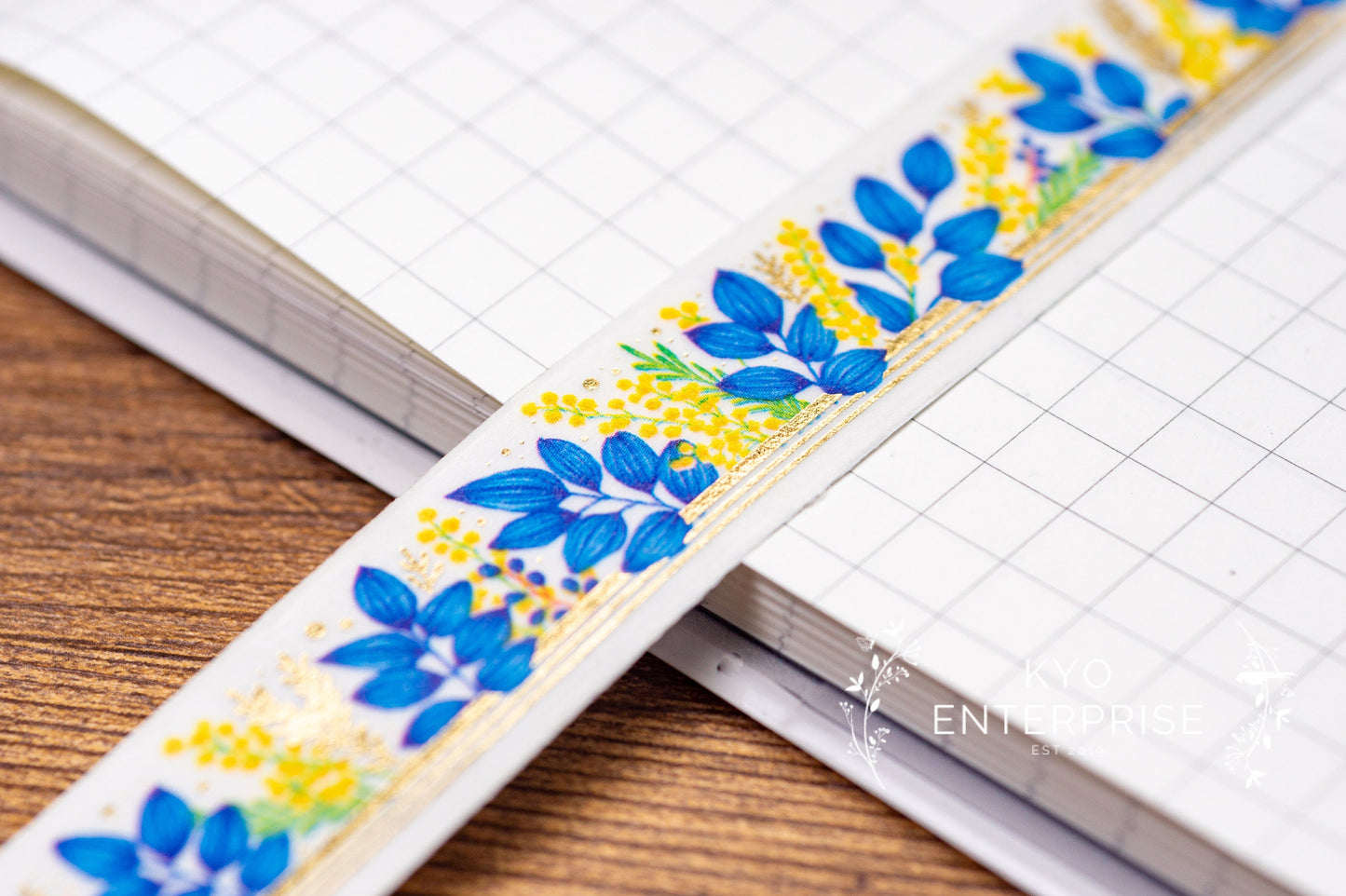 KiraKira Foiled Collection Series Foil Washi Tape  - Botanical Flame