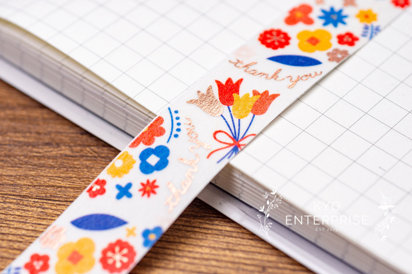 KiraKira Foiled Collection Series Foil Washi Tape  - Bouquet