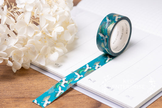 Yuzen Series Foil Washi Tape  - Crane