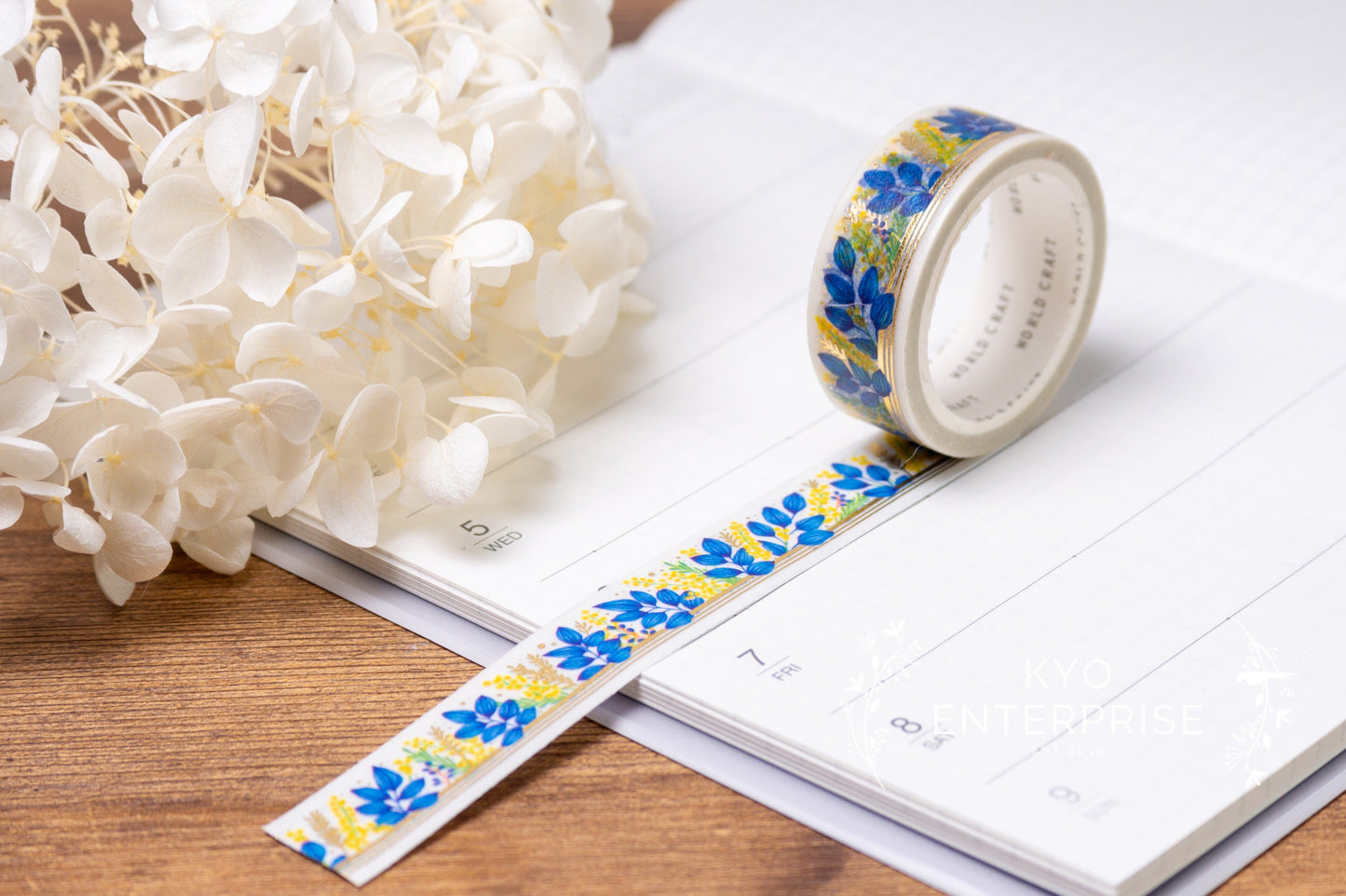 KiraKira Foiled Collection Series Foil Washi Tape  - Botanical Flame