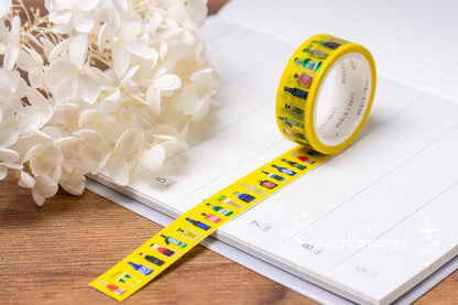 KiraKira Foiled Collection Series Foil Washi Tape  - Drink