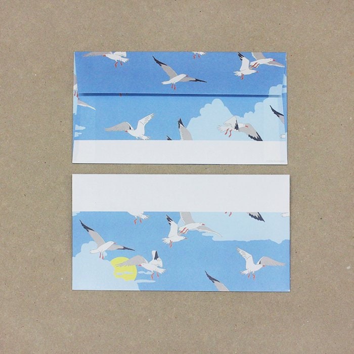 Letter Writing Set Series designed by Emily Burningham - Seagulls