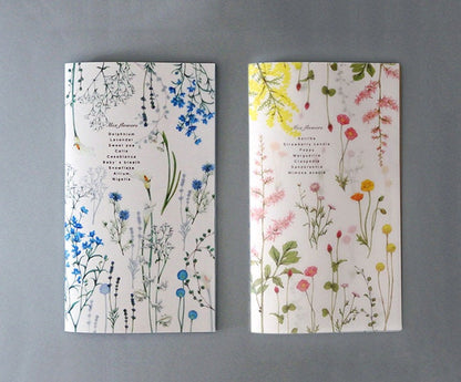 Flowelltea Series Colorful A5 Slim Notebook - Cool Flower