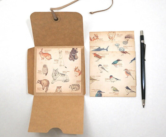 Retronome Series Memo Paper Set - Art Book of Animal