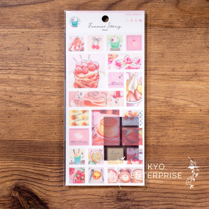 Frames Story Silver Foil Sticker Series - Dessert