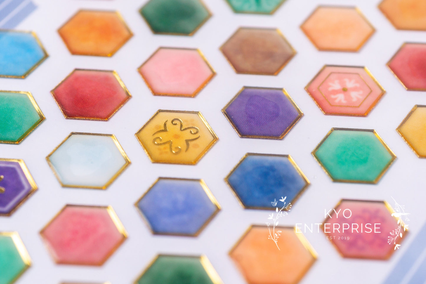 3D Tilely Gold Foil Sticker Series - Dusty