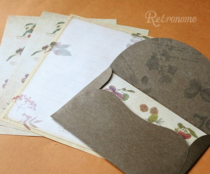 Retronome Series Letter Writing Set - Art Book of Fruit