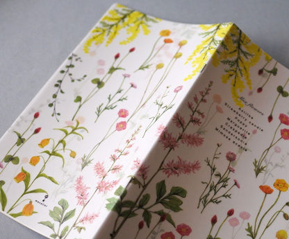 Flowelltea Series Colorful A5 Slim Notebook - Bright Flower