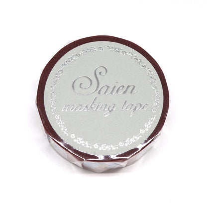 Saien Christmas Limited Series Silver Foil Washi Tape  - Snow Globe