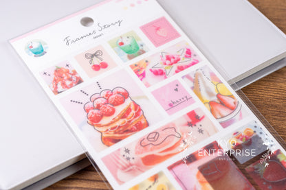 Frames Story Silver Foil Sticker Series - Dessert