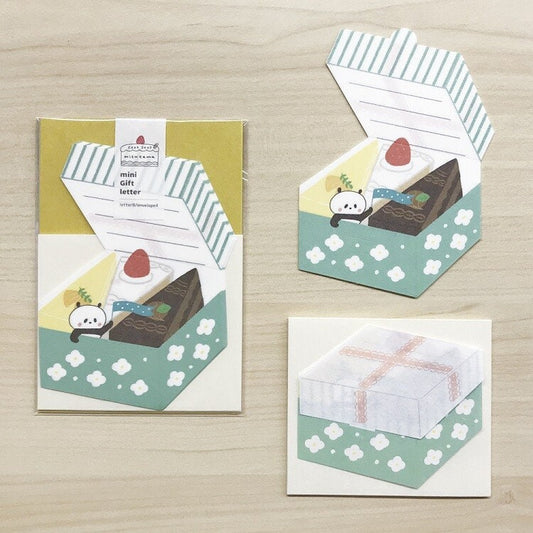 Mizutama Japanese Mini Washi Writing Letter Set Gift Series - Cake