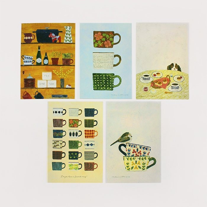 Postcard Set Series designed by Asano Midori - My Favorite Mugs