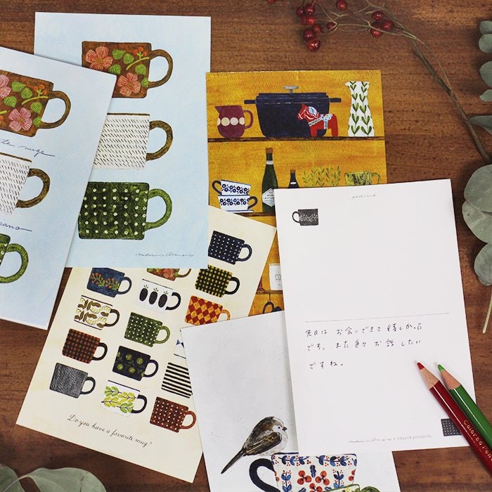 Postcard Set Series designed by Asano Midori - My Favorite Mugs