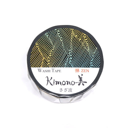 Kimono Zen Series Gold Foil Washi Tape - Ripples