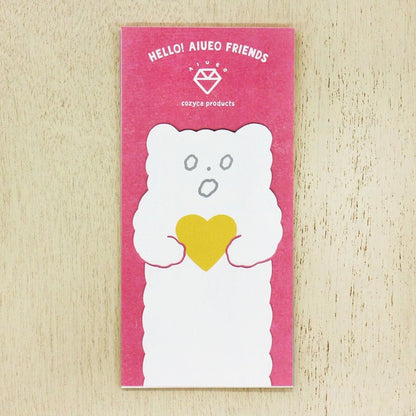 Mini Note Pad Series designed by AIUEO Hello! AIUEO Friends