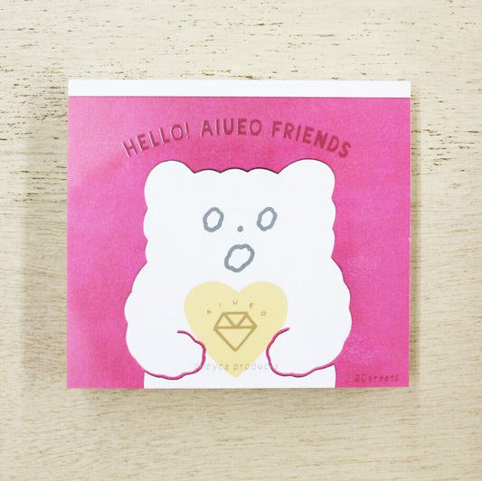 Memo Pad Series designed by AIUEO - Hello! AIUEO Friends