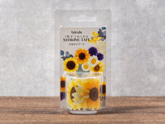 Washi Sticker Roll Series - Sunflower Bouquet