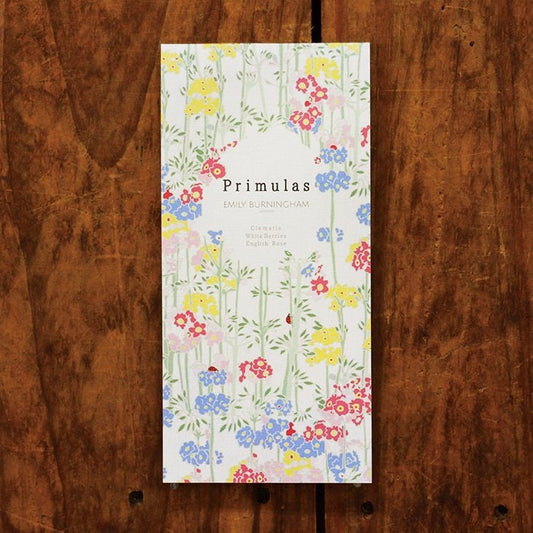 Mini Note Pad Series designed by Emily Burningham Primulas