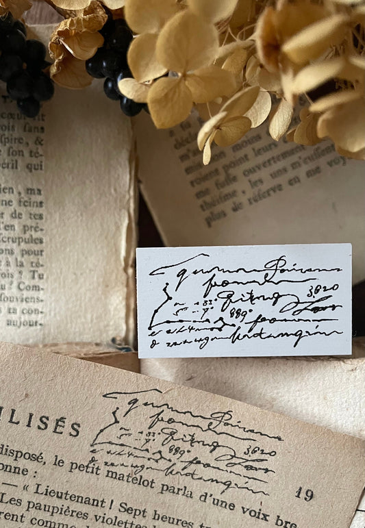 Handmade Original Stamp Handwritten Text Serires #10 Constellation