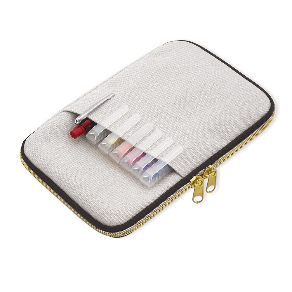 Tsubame Round Zip Pen & Pencils Case / Pen Pouch