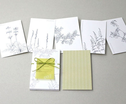 Linylane Series Message Card - Botanical Mountain Grass 002 Early Summer