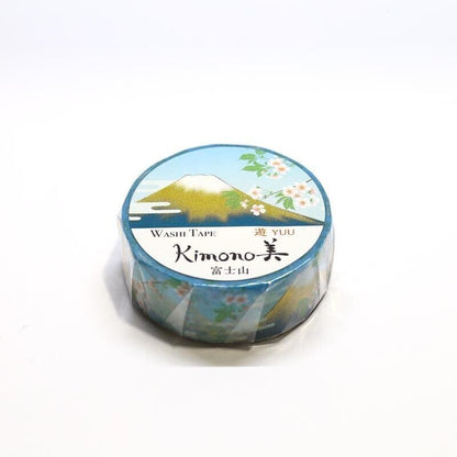 Kimono Yuu Series Gold Foil Washi Tape - Fuji Mountain