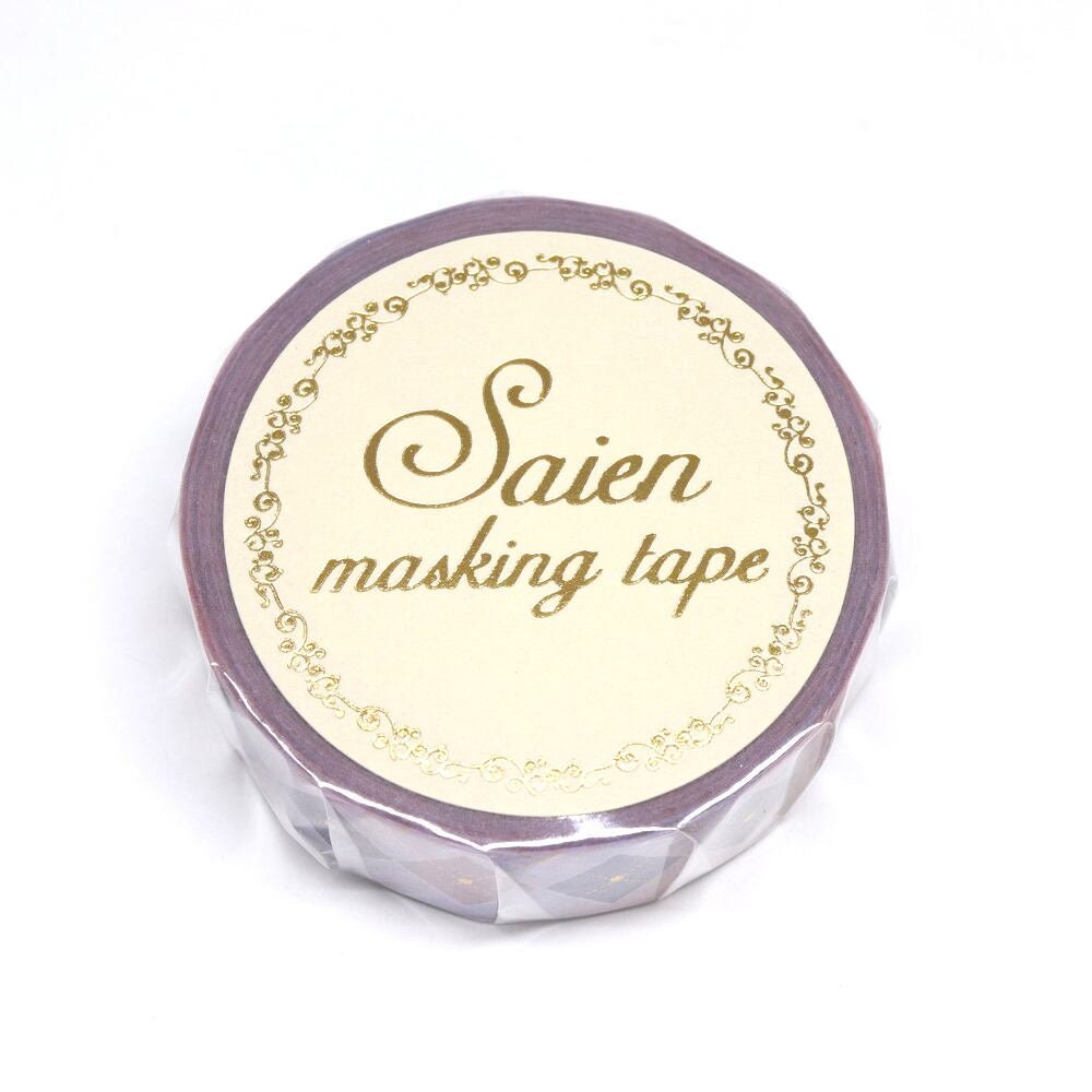 Saien Foil Series Gold Foil Washi Tape  - Argyle