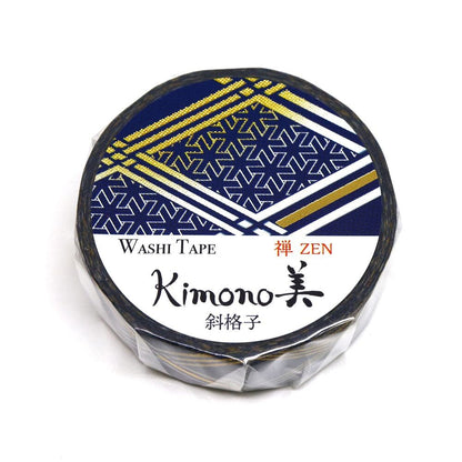 Kimono Zen Series Gold Foil Washi Tape - Drill