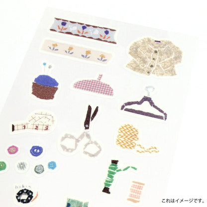 Saien Chigiri e Style Sticker Series designed by Miki Tamura  - Sewing