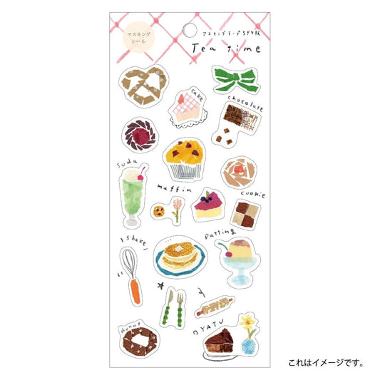 Saien Chigiri e Style Sticker Series designed by Miki Tamura  - Tea Time