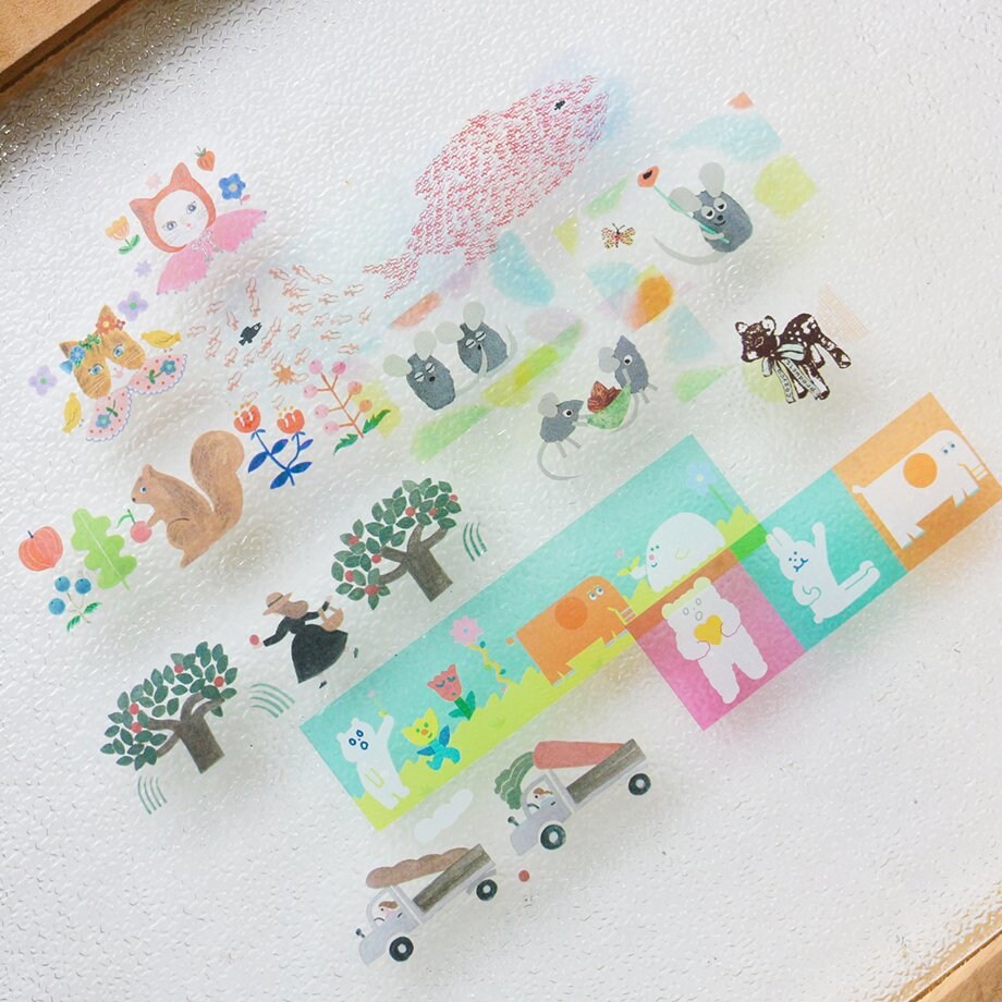 Clear Tape Series design by Aiko Fukawa - Happy Garden