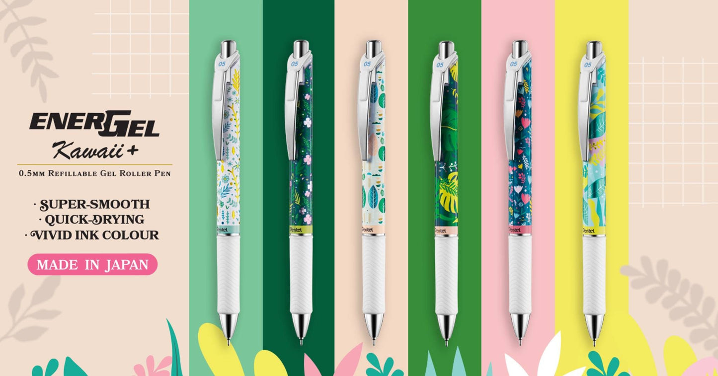 EnerGel Kawaii + Floral Series 0.5 Gel Pen