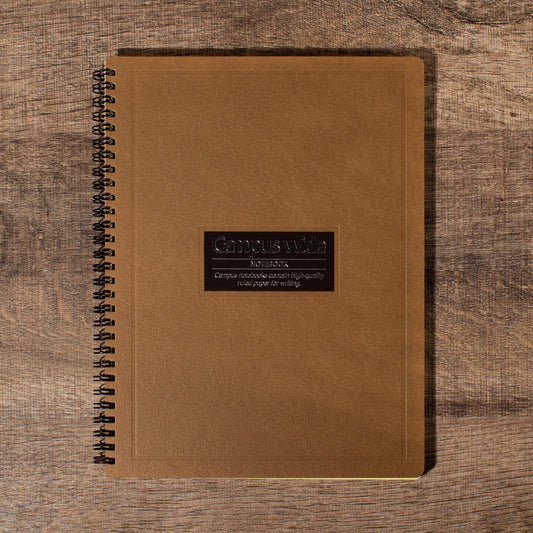 Campus B5 Twin-ring Wide Notebook -Brown