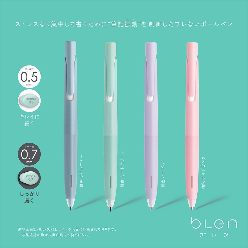 Blen 0.5mm Emulsion Ink Ballpoint Pen