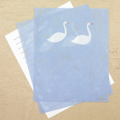 Letter Writing Set Series designed by Subikiawa - Letter 7 Swan in February